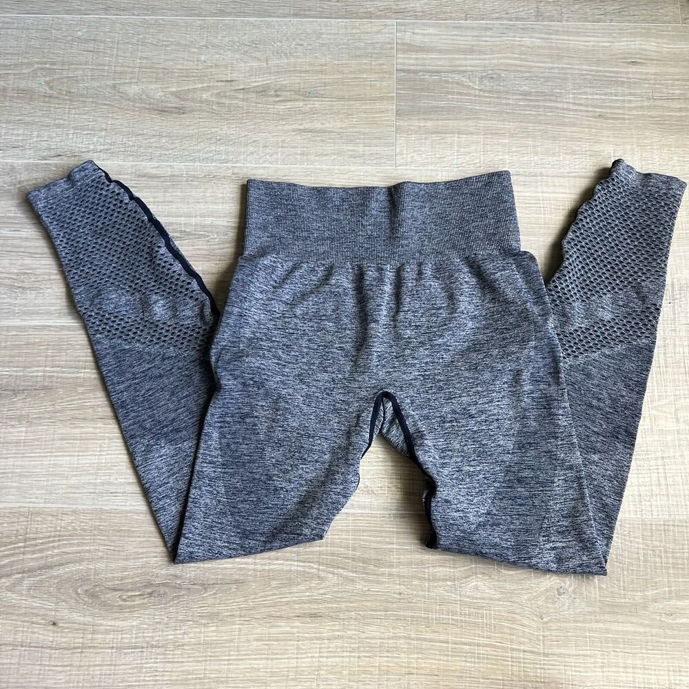 PINK Victorias Secret Seamless Leggings Navy Blue Sz Small S